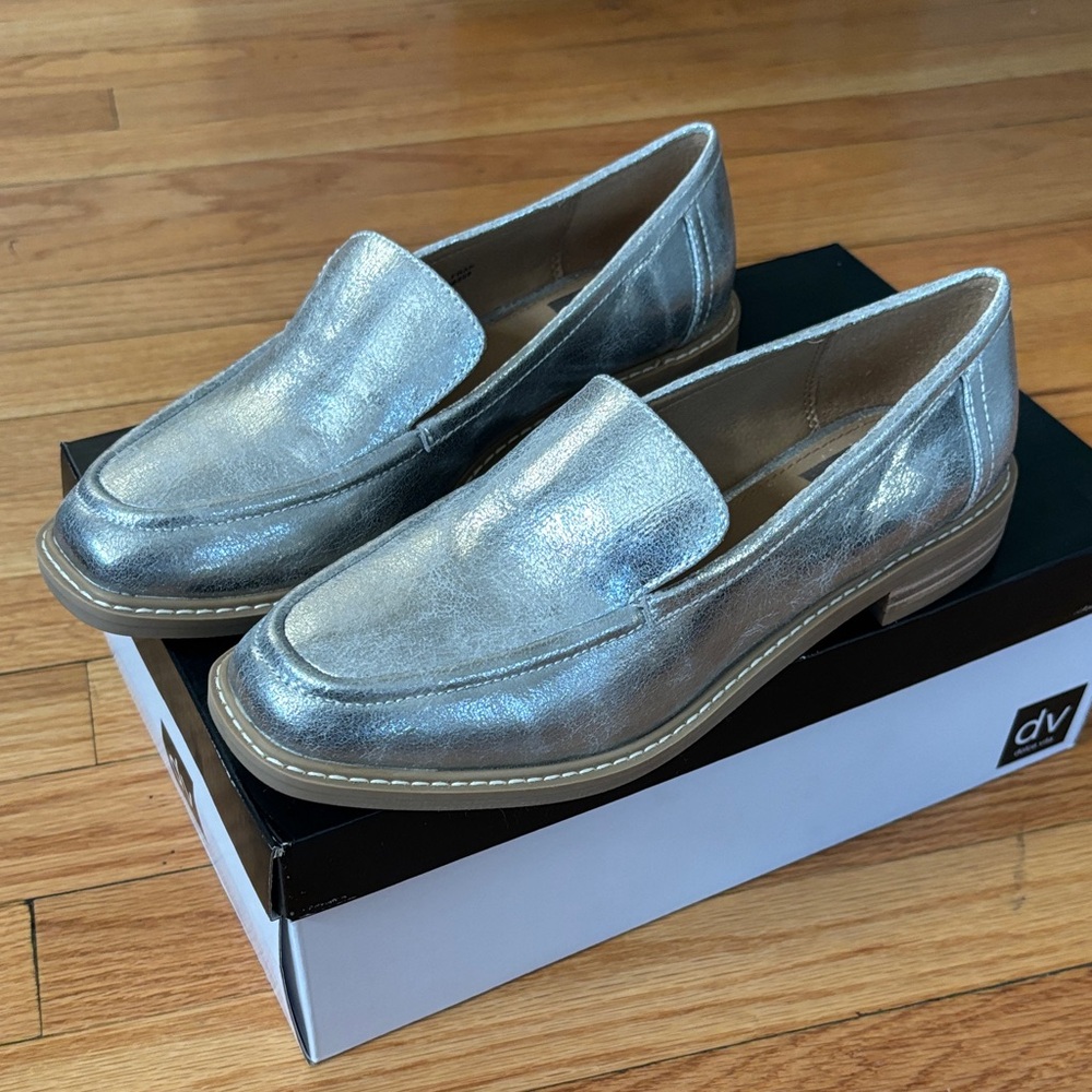 DV by Dolce Vita Metallic Silver Flats